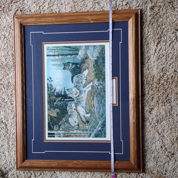 Framed Wolf Print - Picture 3 of 4